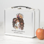 Schöne Schwarze Mama und Tochter (4) Metall Brotdose (Beispiel)