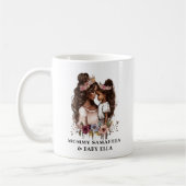 Schöne Schwarze Mama und Tochter (5) Kaffeetasse (Links)