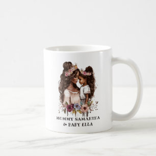 Schöne Schwarze Mama und Tochter (5) Kaffeetasse