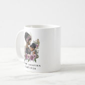 Schöne Schwarze Mama und Tochter (6) Kaffeetasse (Vorderseite Links)