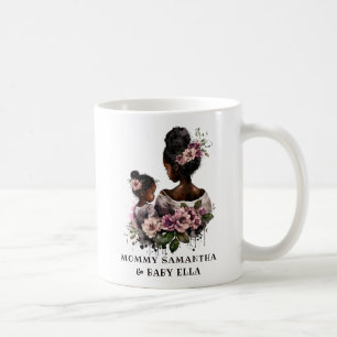 Schöne Schwarze Mama und Tochter (7) Kaffeetasse