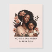 Schöne Schwarze Mama und Tochter (9) Magnetkarte (Vorderseite)