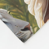 Schöne schwarze Prinzessin Fleecedecke (Ecke)