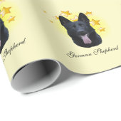 Schöne Schwarze Schäfer ist ein Star Geschenkpapier (Rolleneckpunkt)