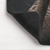 Schöne Schwarze Schwäne Am Fluss schwimmen Mousepad (Ecke)