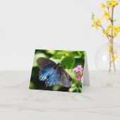 Schöne schwarze und blaue karte (Gelbe Blume)