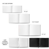 Schöne schwarze und echte Foil, in Love Memory Bee Gästebuch