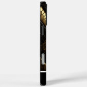 Schöne schwarze und goldene Schlangenhaut Case-Mate iPhone Hülle (Rückseite / Rechts)