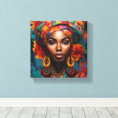 SCHÖNE SCHWARZE WALL ART LEINWANDDRUCK (Insitu (Holzboden))