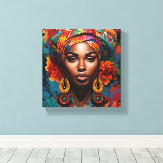 SCHÖNE SCHWARZE WALL ART LEINWANDDRUCK (Insitu (Holzboden))