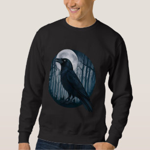 Schöne Schwarzkeule im Beängstigenden Wald Raven B Sweatshirt