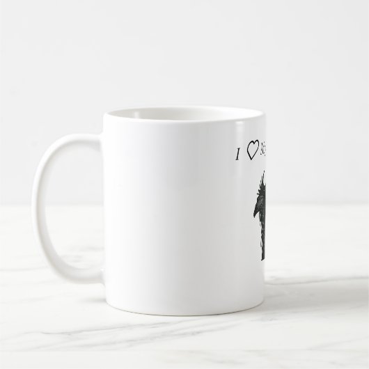 Schöne Schwarzweiss-Border-Collie Kaffeetasse (Links)