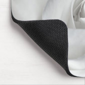 Schöne Schwarzweiss-Rose Mousepad (Ecke)