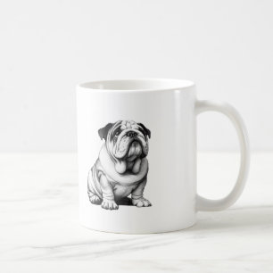 Schöne Schwarzweißskizze Kaffeetasse
