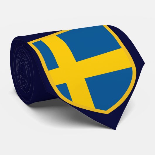 Schöne Schweden-Flagge Krawatte (Gerollt)