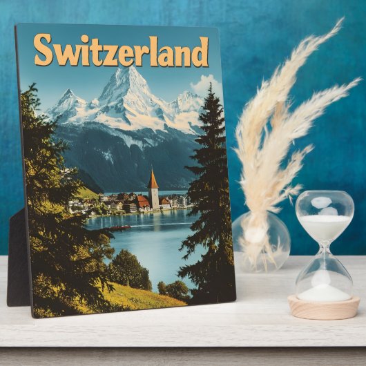 Schöne Schweiz Schweizer Alpen Landschaftliche Ber Fotoplatte (Seite)