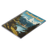 Schöne Schweiz Schweizer Alpen Landschaftliche Ber Notizblock (Linke Seite)