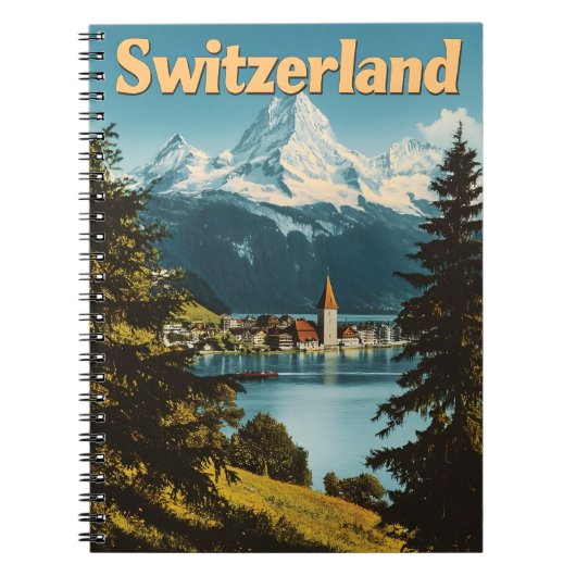 Schöne Schweiz Schweizer Alpen Landschaftliche Ber Notizblock (Vorderseite)