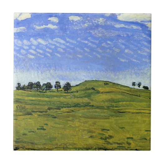 Schöne Schweizer Alpen Landschaft (Ferdinand Hodle Fliese (Vorderseite)