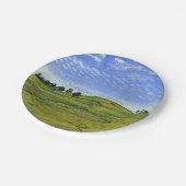 Schöne Schweizer Landschaft (von Ferdinand Hodler) Pappteller (Schrägansicht)