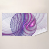 Schöne Schwung Modernes Abstraktes Fraktal Art Pin Badehandtuch (Badehandtuch)