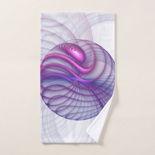 Schöne Schwung Modernes Abstraktes Fraktal Art Pin Badhandtuch Set (Handtuch)