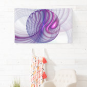 Schöne Schwung Modernes Abstraktes Fraktal Art Pin Banner (Insitu)