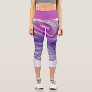 Schöne Schwung Modernes Abstraktes Fraktal Art Pin Capri Leggings