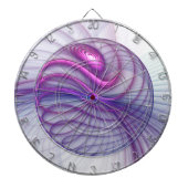 Schöne Schwung Modernes Abstraktes Fraktal Art Pin Dartscheibe (vorne)