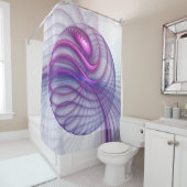 Schöne Schwung Modernes Abstraktes Fraktal Art Pin Duschvorhang (Beispiel)