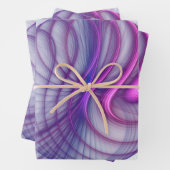 Schöne Schwung Modernes Abstraktes Fraktal Art Pin Geschenkpapier Set (Beispiel)