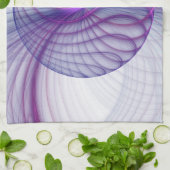 Schöne Schwung Modernes Abstraktes Fraktal Art Pin Geschirrtuch (Gefaltet)