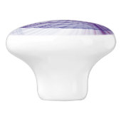 Schöne Schwung Modernes Abstraktes Fraktal Art Pin Keramikknauf (Seitenansicht)