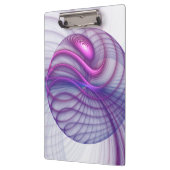 Schöne Schwung Modernes Abstraktes Fraktal Art Pin Klemmbrett (Links)