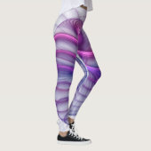 Schöne Schwung Modernes Abstraktes Fraktal Art Pin Leggings (Rechts)