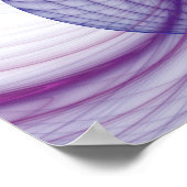 Schöne Schwung Modernes Abstraktes Fraktal Art Pin Poster (Ecke)