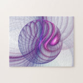 Schöne Schwung Modernes Abstraktes Fraktal Art Pin Puzzle (Horizontal)