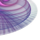 Schöne Schwung Modernes Abstraktes Fraktal Art Pin Schneidebrett (Ecke)