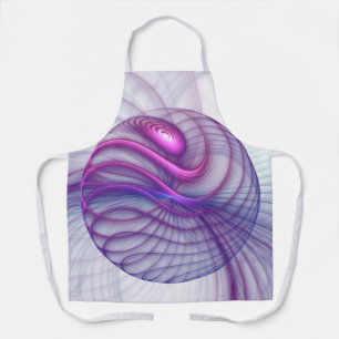 Schöne Schwung Modernes Abstraktes Fraktal Art Pin Schürze