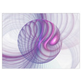 Schöne Schwung Modernes Abstraktes Fraktal Art Pin Tischdecke (Vorderseite (Horizontal))