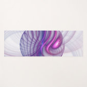 Schöne Schwung Modernes Abstraktes Fraktal Art Pin Yogamatte (Vorderseite (Horizontal))