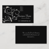 Schöne Scrollwork Reben D3 - Visitenkarten Visitenkarte (Vorne/Hinten)