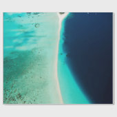 Schöne Seascape Geschenkpapier (Flach)