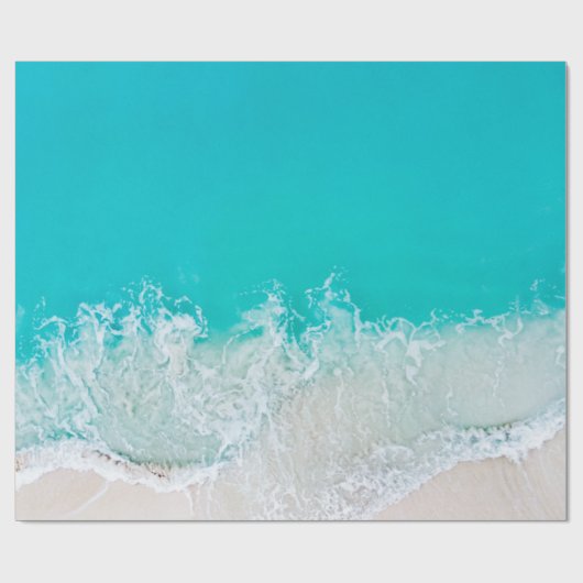 Schöne Seascape Geschenkpapier (Flach)