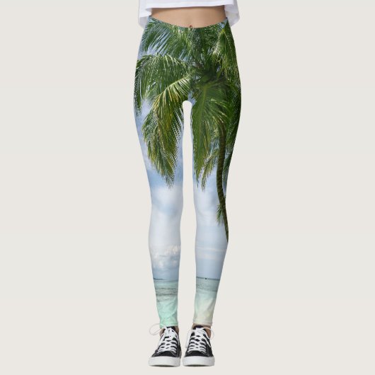 Schöne Seascape Leggings (Vorderseite)