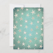 Schöne Seashell Tropical Christmas Tree Einladung (Rückseite)