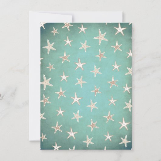 Schöne Seashell Tropical Christmas Tree Einladung (Rückseite)