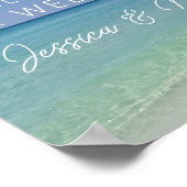Schöne Seaside Beach Horizon Begrüßung Poster (Ecke)