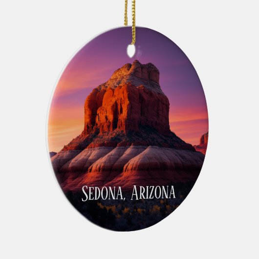 Schöne Sedona Arizona Rote Felsen Landschaft Kunst Keramik Ornament (Rechts)