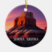 Schöne Sedona Arizona Rote Felsen Landschaft Kunst Keramik Ornament (Vorne)